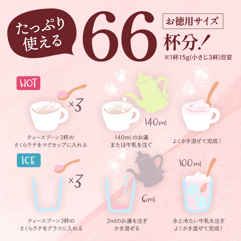 【業務用】国産 桜をブレンドした 桜らて（1kg～）