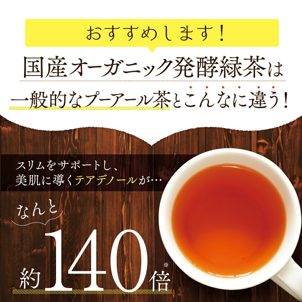 国産 オーガニック 発酵緑茶【2g×30包】